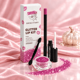 SHEGLITTARY Fairy Glitter Lip Kit โ upgraded packaging on pink satin