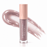 Sheglittary High Lip Gloss Blossom bottle and matching gloss swatch