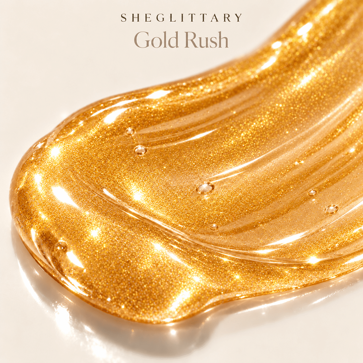 Sheglittary High Lip Gloss Gold Rush high shine gloss texture