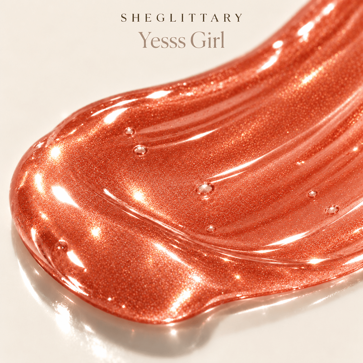 Sheglittary High Lip Gloss Yesss Girl high shine gloss texture