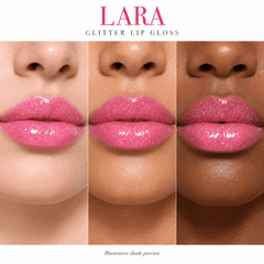 Sheglittary Glitter Lip Gloss Lara lip swatches